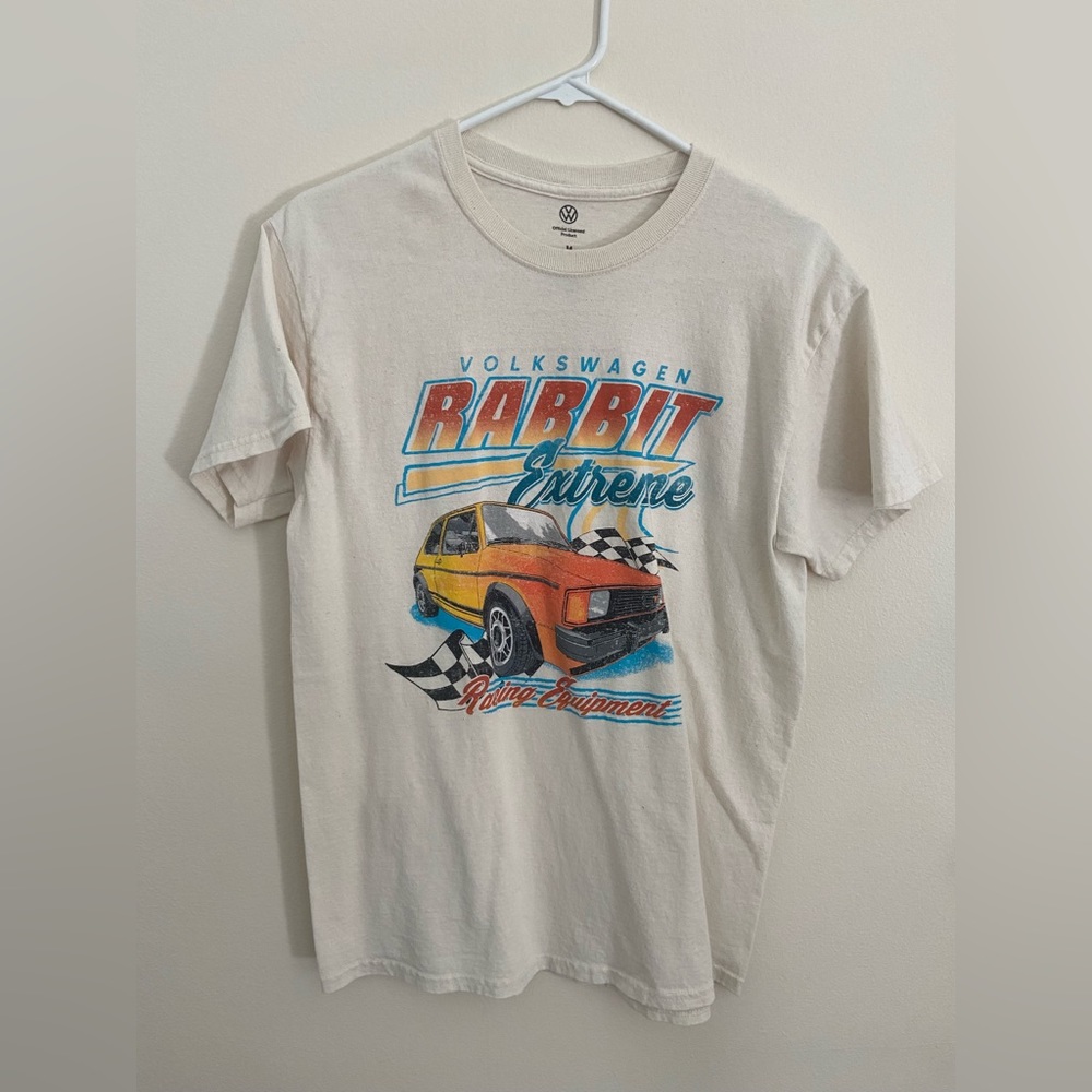 Volkswagen vintage faded car 90s harley inspired tshirt adult medium